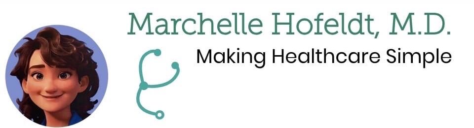 Logo fro Ask Doctor H Animated Icon. Text Reading"Marchelle Hofeldt, M.D. Making Healthcare Simple"